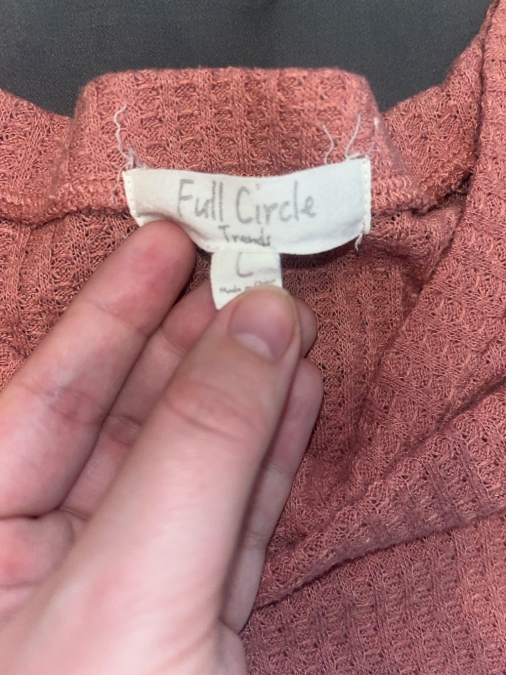 Full Circle Pink Pullover - Picture 6 of 7